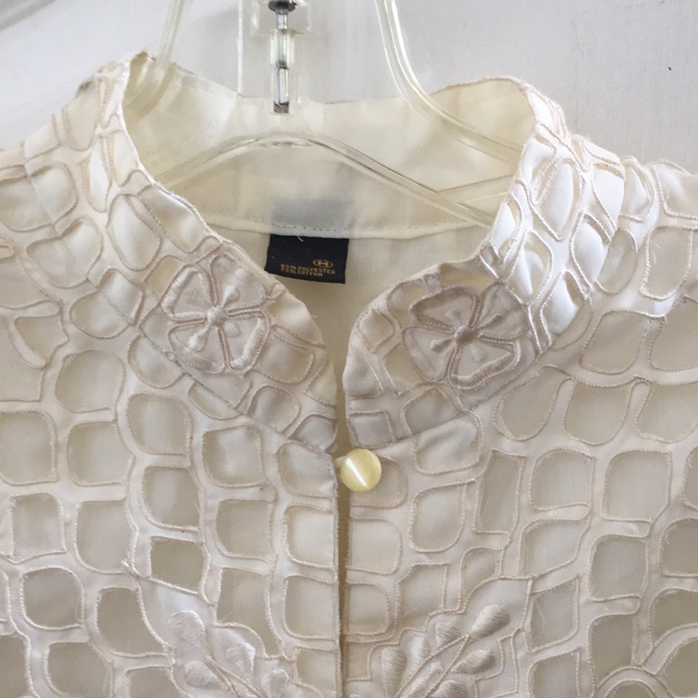 FINAL MARKDOWN Classy crocheted look jacket (M) - image 2